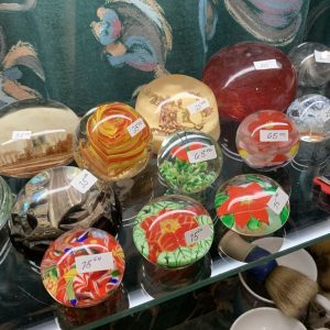 Antique/vintage Glass Paper weights .