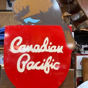 Canadian Pacific Railroad Vintage sign 1949-1968.