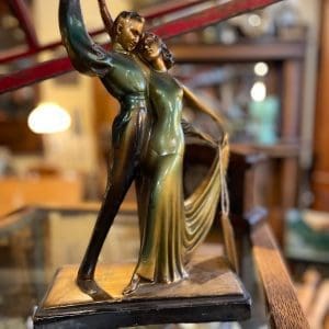 Art Deco Chalkware Dancers