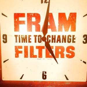 Fram Filters Clock 1950s - Image 2