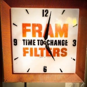 Fram Filters Clock 1950s - Image 6