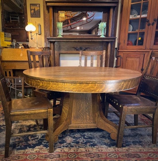 Stickley era Dining set 1905. 5800.00 CND