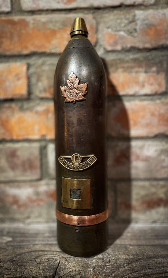 Trench Art Artillery Shell 395.00 CND