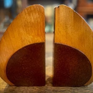 Mid-Century Modern Wooden Bookends - Image 2