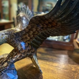 Vintage Carved Wooden Eagle - Image 3