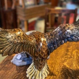 Vintage Carved Wooden Eagle - Image 4