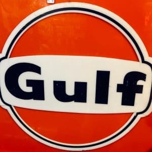 Gulf Oil Sign ca1970 - Image 2