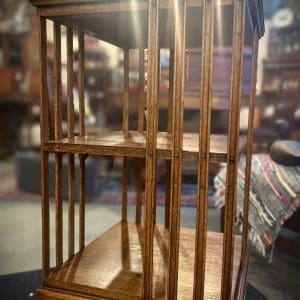 Antique Oak Revolving Bookcase - Image 4