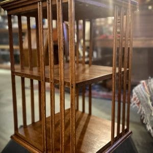 Antique Oak Revolving Bookcase - Image 3